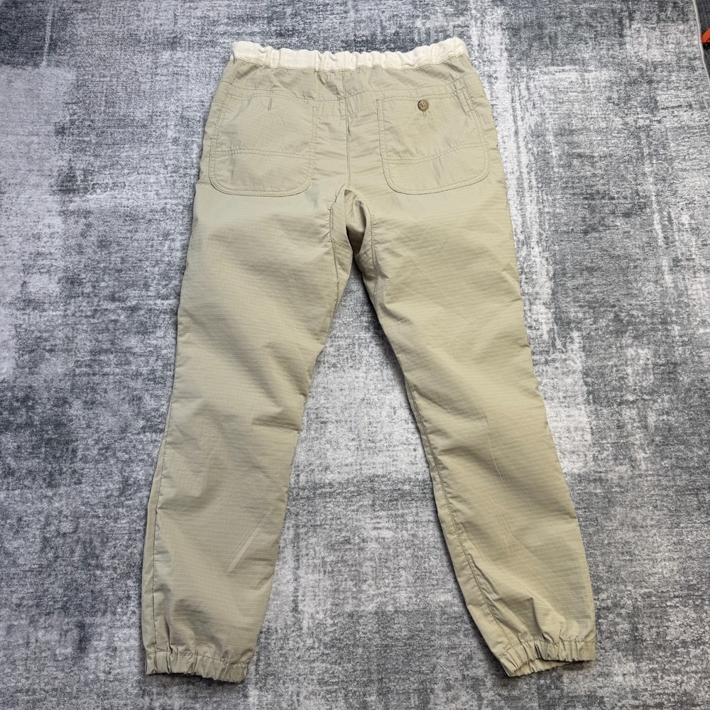 Beams Plus Japan Pants Mens Large Khaki Beige Ripstop Jogger Drawstring Tapered - Picture 7 of 12